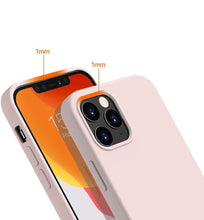Заредете изображение във визуализатора на галерията – Silicone Case Soft Flexible Rubber Cover for iPhone 13 Pro pink - TopMag

