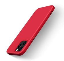 Заредете изображение във визуализатора на галерията – Silicone Case Soft Flexible Rubber Cover for iPhone 13 Pro red - TopMag
