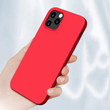 Заредете изображение във визуализатора на галерията – Silicone Case Soft Flexible Rubber Cover for iPhone 13 Pro red - TopMag
