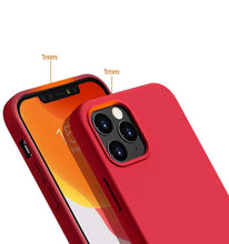 Заредете изображение във визуализатора на галерията – Silicone Case Soft Flexible Rubber Cover for iPhone 13 Pro red - TopMag
