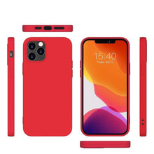Заредете изображение във визуализатора на галерията – Silicone Case Soft Flexible Rubber Cover for iPhone 13 Pro red - TopMag
