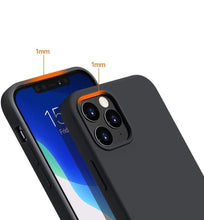 Заредете изображение във визуализатора на галерията – Silicone Case Soft Flexible Rubber Cover for iPhone 13 mini black - TopMag
