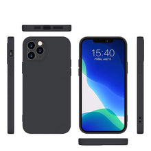 Заредете изображение във визуализатора на галерията – Silicone Case Soft Flexible Rubber Cover for iPhone 13 mini black - TopMag
