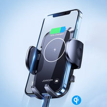 Заредете изображение във визуализатора на галерията – Joyroom Car Air Vent Mount Holder Qi Wireless Charger 15W Black (JR-ZS241) - TopMag
