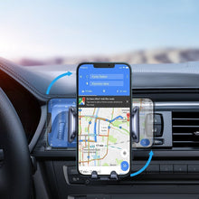 Заредете изображение във визуализатора на галерията – Joyroom Car Air Vent Mount Holder Qi Wireless Charger 15W Black (JR-ZS241) - TopMag

