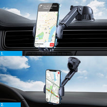 Заредете изображение във визуализатора на галерията – Joyroom Wireless Charger Car Mount Phone Bracket Dashboard Qi Charger 15 W black (JR-ZS241) - TopMag
