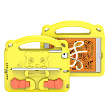 Заредете изображение във визуализатора на галерията – Dux Ducis Panda kids safe soft tablet case for iPad mini 5 / 4 / 3 / 2 / 1 with a holder for stylus pen yellow - TopMag
