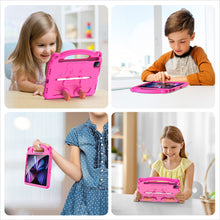 Заредете изображение във визуализатора на галерията – Dux Ducis Panda Safe for Children Kids Soft Case for iPad Pro 11 '' 2021/2020/2018 / iPad Air 2020/2022 with Stylus Space Pink - TopMag
