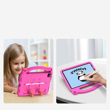 Заредете изображение във визуализатора на галерията – Dux Ducis Panda Safe for Children Kids Soft Case for iPad Pro 11 '' 2021/2020/2018 / iPad Air 2020/2022 with Stylus Space Pink - TopMag
