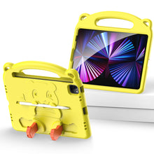 Заредете изображение във визуализатора на галерията – Dux Ducis Panda Safe for Children Kids Soft Case for iPad Pro 11 '' 2021/2020/2018 / iPad Air 2020/2022 with Stylus Space Yellow - TopMag
