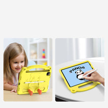 Заредете изображение във визуализатора на галерията – Dux Ducis Panda Safe for Children Kids Soft Case for iPad Pro 11 '' 2021/2020/2018 / iPad Air 2020/2022 with Stylus Space Yellow - TopMag
