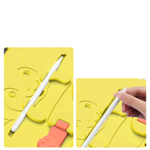 Заредете изображение във визуализатора на галерията – Dux Ducis Panda Safe for Children Kids Soft Case for iPad Pro 11 '' 2021/2020/2018 / iPad Air 2020/2022 with Stylus Space Yellow - TopMag
