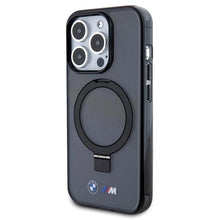 Заредете изображение във визуализатора на галерията – BMW Ring Stand M Collection MagSafe case for iPhone 15 Pro Max - black
