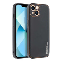 Заредете изображение във визуализатора на галерията – Forcell leather гръб за iphone 14 ( 6.1 ) черен - TopMag
