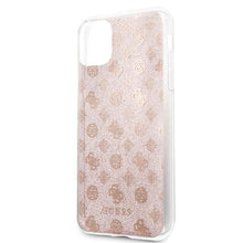 Заредете изображение във визуализатора на галерията – Guess GUHCN65TPERG iPhone 11 Pro Max różowy/pink hard case 4G Peony Glitter
