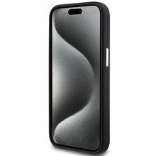 Заредете изображение във визуализатора на галерията – BMW Signature Liquid Silicone MagSafe case for iPhone 15 - black

