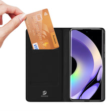 Заредете изображение във визуализатора на галерията – Dux Ducis Skin Pro Case for Realme 10 Pro Flip Card Wallet Stand Black
