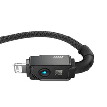 Заредете изображение във визуализатора на галерията – USB C cable - Lightning Baseus Unbreakable 20W 480Mbps 2m - black
