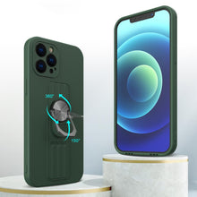 Заредете изображение във визуализатора на галерията – Ring Case silicone case with finger grip and stand for Samsung Galaxy A42 5G silver - TopMag
