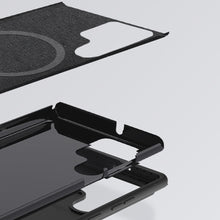 Заредете изображение във визуализатора на галерията – Nillkin CamShield Silky Magnetic Case for Samsung Galaxy S23 Ultra Cover with MagSafe with Camera Cover Black
