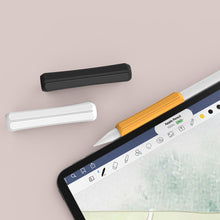 Заредете изображение във визуализатора на галерията – Stoyobe Silicone Holder silicone holder for Apple Pencil 1 / Apple Pencil 2 / Huawei M-Pencil orange
