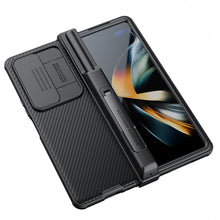 Заредете изображение във визуализатора на галерията – Nillkin CamShield Pro Case (suit) for Samsung Galaxy Z Fold 4 cover with camera cover stand black
