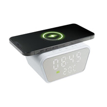 Заредете изображение във визуализатора на галерията – Wirelles charger 15w cfnz01 with watch and thermometer white
