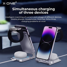 Заредете изображение във визуализатора на галерията – Wireless Charger Stand X-ONE 3in1 22W
