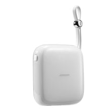 Заредете изображение във визуализатора на галерията – Joyroom power bank 10000mAh Jelly Series 22.5W with built-in USB C cable white (JR-L002)
