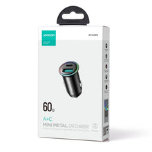 Заредете изображение във визуализатора на галерията – Joyroom JR-CCN04 60W USB-A USB-C mini charger - black
