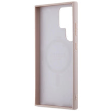 Заредете изображение във визуализатора на галерията – Guess 4G Collection Leather Metal Logo MagSafe Case for Samsung Galaxy S24 Ultra - Pink
