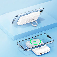 Заредете изображение във визуализатора на галерията – Remax Miles Series Powerbank with inductive charging 10000mAh 22.5W white (RPP-85)
