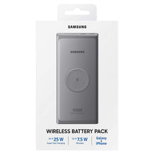 Заредете изображение във визуализатора на галерията – Samsung Powerbank 10000 mAh with wireless charging function gray (EB-U3300XJEGEU)
