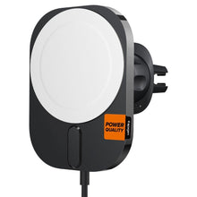 Заредете изображение във визуализатора на галерията – Spigen ITM12W ONETAP PRO 3 MAGNETIC MAGSAFE VENT CAR MOUNT WIRELESS CHARGER BLACK
