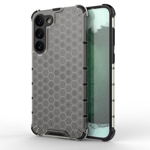 Honeycomb case for Samsung Galaxy S23+ armored hybrid cover black