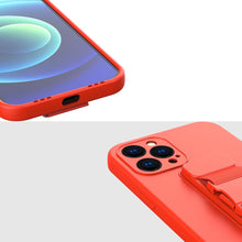 Заредете изображение във визуализатора на галерията – Rope case gel case with a chain lanyard bag lanyard iPhone 12 Pro red - TopMag
