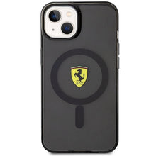 Заредете изображение във визуализатора на галерията – Original FERRARI hardcase Translucent Magsafe FEHMP14SURKK for Iphone 14 Black
