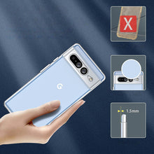 Заредете изображение във визуализатора на галерията – Ultra Clear 0.5mm case for Google Pixel 7 gel back cover transparent back
