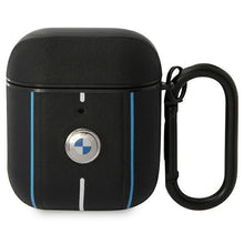 Заредете изображение във визуализатора на галерията – BMW BMA222RVSK AirPods 1/2 cover black/black Leather Color Lines
