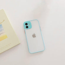 Заредете изображение във визуализатора на галерията – Milky Case silicone flexible translucent case for iPhone SE 2022 / SE 2020 / iPhone 8 / iPhone 7 blue - TopMag
