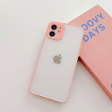 Заредете изображение във визуализатора на галерията – Milky Case silicone flexible translucent case for iPhone 12 Pro Max pink - TopMag
