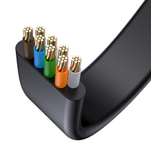Заредете изображение във визуализатора на галерията – BASEUS high Speed RJ45 Gigabit network cable (flat cable) 1m Black PCWL-B01
