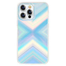Заредете изображение във визуализатора на галерията – Kingxbar Streamer Series luxury elegant phone case for iPhone 13 Pro blue (Triangle) - TopMag
