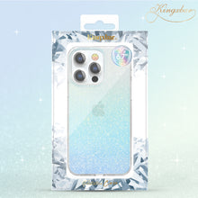 Заредете изображение във визуализатора на галерията – Kingxbar Streamer Series luxury elegant phone case for iPhone 13 Pro blue (Triangle) - TopMag
