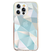 Заредете изображение във визуализатора на галерията – Kingxbar Streamer Series luxury elegant phone case for iPhone 13 blue (Lattice) - TopMag
