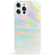 Заредете изображение във визуализатора на галерията – Kingxbar Shell Series luxury elegant phone case for iPhone 13 Pro Max pearl-blue - TopMag
