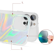 Заредете изображение във визуализатора на галерията – Kingxbar Shell Series luxury elegant phone case for iPhone 13 Pro Max pearl-blue - TopMag
