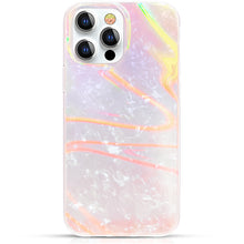 Заредете изображение във визуализатора на галерията – Kingxbar Shell Series luxury elegant phone case for iPhone 13 pearl-pink - TopMag
