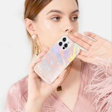 Заредете изображение във визуализатора на галерията – Kingxbar Shell Series luxury elegant phone case for iPhone 13 pearl-pink - TopMag

