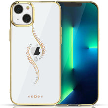 Заредете изображение във визуализатора на галерията – Kingxbar Sky Series luxury case with Swarovski crystals for iPhone 13 gold (Guard) - TopMag
